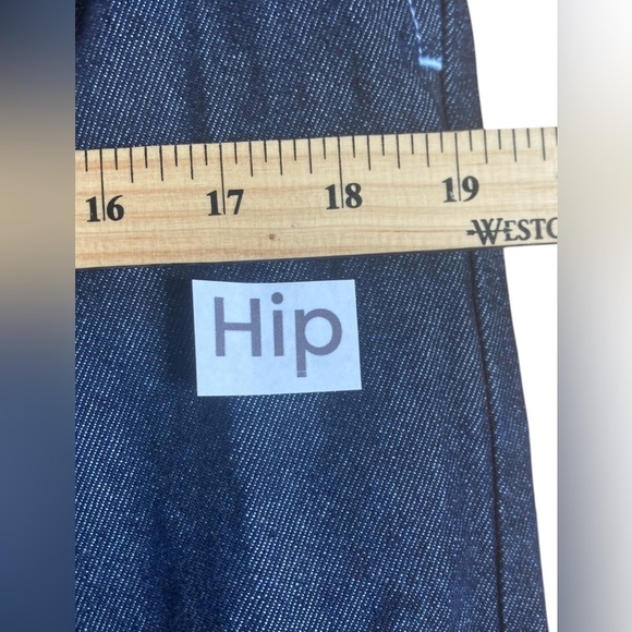 ASOS Denim Jumpsuit Women’s Size US 6 UK 10 Blue Balloon Sleeve Tapered Waist - Picture 7 of 11